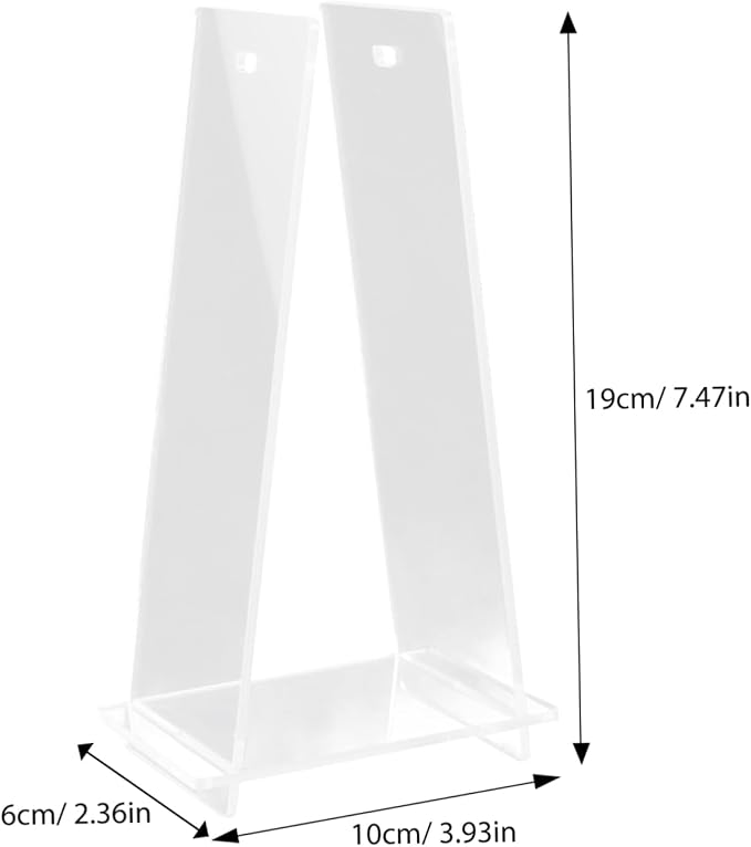 TEHAUX Transparent Acrylic Calendar Holder Minimalist Desk Calendar Stand for Office Home Decor and Stylish Flip Calendar Rack Stable Structure for Easy Display