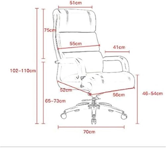 Heavy Duty Ergonomic Executive Chair with Adjustable Height and Lumbar Support, Comfortable Computer Desk Chair Swivel Task Chair for Home Office Workstation or Study Seating
