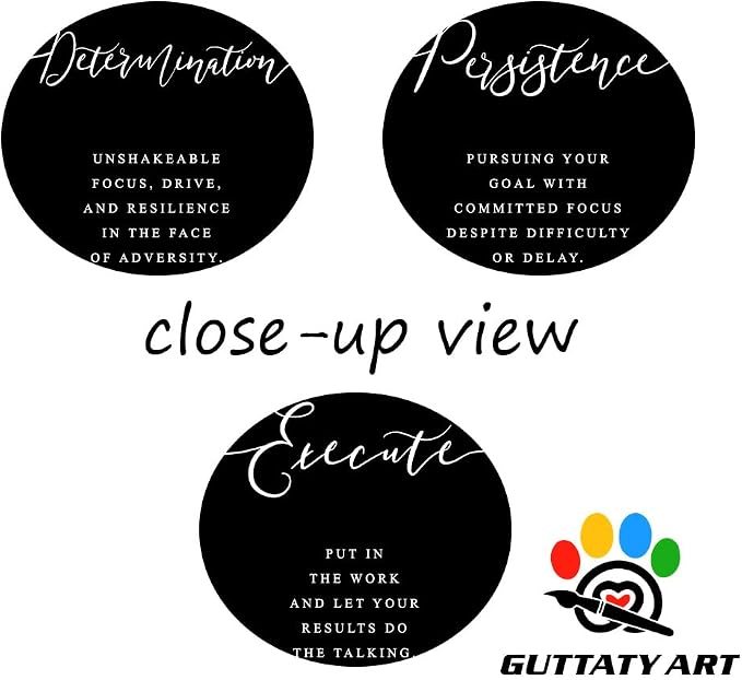 Office Wall Art - 3 Panel Motivational Quotes Canvas Art for Home Office, Entrepreneur Poster Frame (20'x30'x3Pcs)