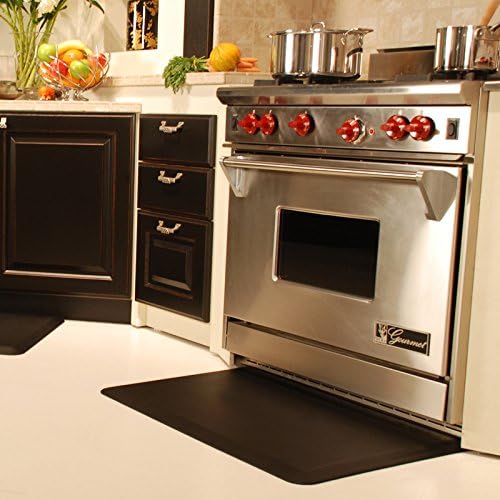 WellnessMats Original Anti-Fatigue 72 Inch by 36 Inch Kitchen Mat, Black