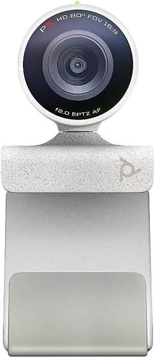 Poly Studio P5 Professional Webcam (Plantronics) - 1080p HD Laptop Camera for Video Conference & Distance Learning - Monitor & Tripod Mount - Privacy Shutter-Works w/Teams (Certified), Zoom(Certified)