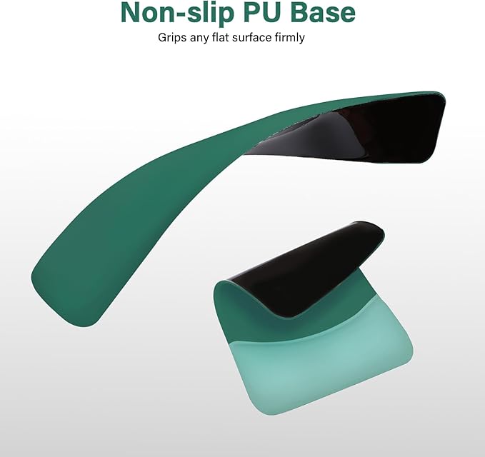 MOSISO Wrist Rest Support for Mouse Pad&Keyboard Set, Rectangular Ergonomic Mousepad Non-Slip Base Home/Office Pain Relief&Easy Typing Pad with Neoprene Cloth&Raised Silicone Lining, Peacock Green