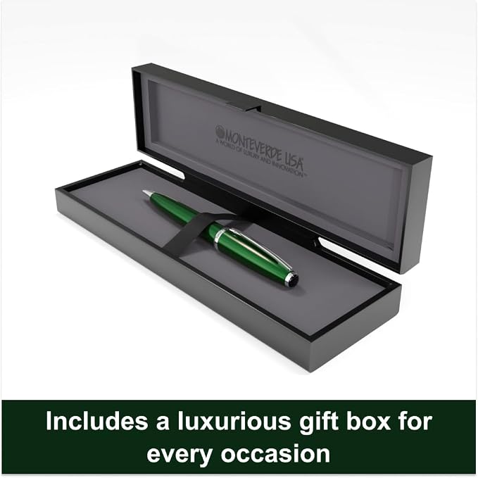 Monteverde USA Aldo Domani Ballpoint Pen - Green, Italian Design & Smooth Writing Performance