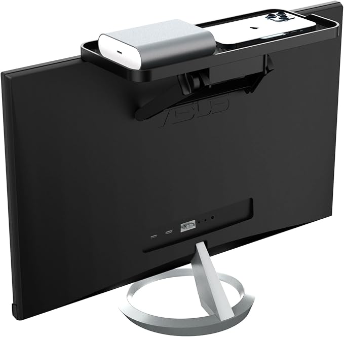 TV Top Screen Shelf Adjustable Computer Monitor Shelf Storage Bracket Mount Hold Cable Media Box, Game Console, WiFi Router, Plants, Speakers, Remote Controls, DVD Shelf