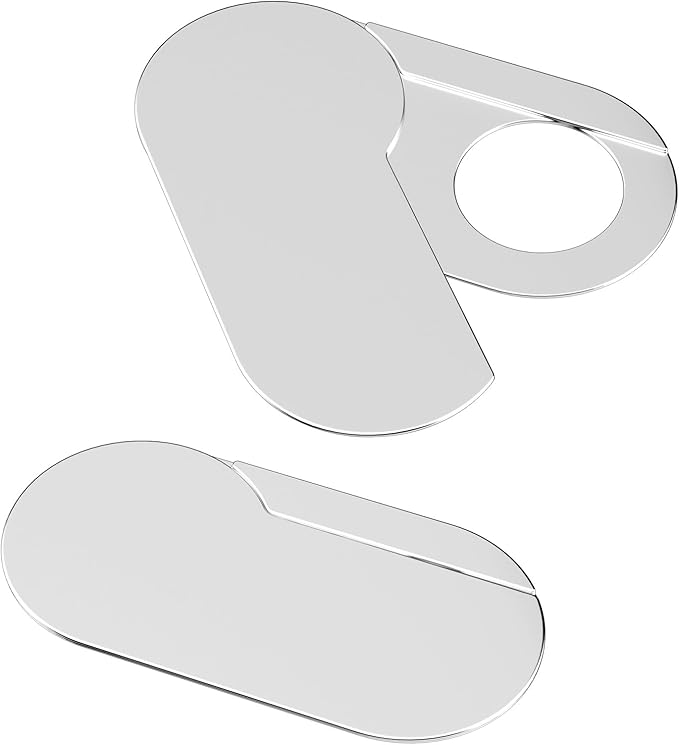 CloudValley [2-Pack Upgrade Rotating] Webcam Cover Slide, 0.015 Inch Ultra-Thin Metal Web Camera Cover for MacBook Pro/Air, iMac, Laptop, PC Accessories, iPad, iPhone, Protect Your Privacy (Silver)
