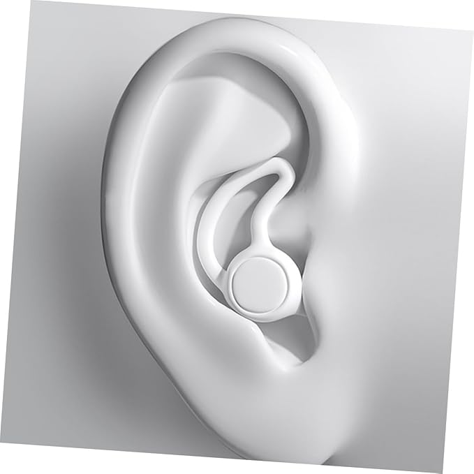2pcs Noise Cancelling Soft Silicone Noise Blocking Sleep for Work Study Travel Pressure Relief for Adults Lightweight Portable Design for Quiet Rest and Focus