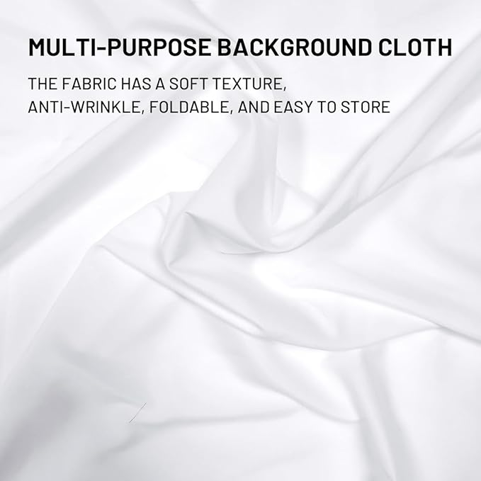 White Backdrop Background 10 X 10 FT Large Photography Backdrop Photo Photoshoot Background Screen for Photography Photo Booth Backdrops Parties Curtain