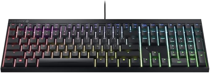 Cherry Xtfy MX 2.0S Wired Gaming Mechanical Keyboard with New MX2A Switches. (Black, MX2A Blue)