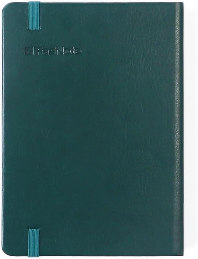 Dotted Journal Notebook 4 x 5.6 in (A6), 160 Pages, PU Leather Hardcover, 100gsm Thick Paper, Pocket Bullet Journal for Ideas, Planning & Notes, Planning Card Included (2025) (Dark Green)