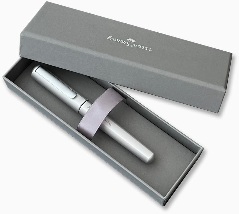 Faber-Castell Hexo 140595 Rollerball Pen Matte Silver
