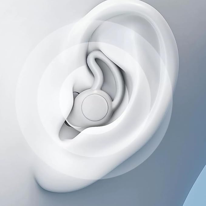 STAHAD 2pcs Silicone Noise Cancelling Soft Comfortable Musician for Work Study Nap Soundproof Noise Reduction White