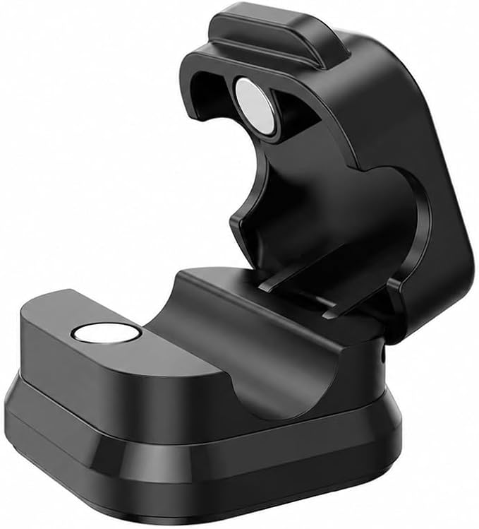 Magnetic Cable Clips, 12 Pack Self Adhesive Cord Organizer Holders for Desk, Nightstand, Office & Car, Cable Management for Charging Cords, USB Cables & Headphones Black or White (Black)