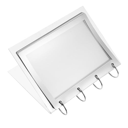 Acrylic V Shaped Flip Display Stand Transparent Tabletop Sign Holder for Menus Posters Calendars User Friendly Design for Restaurants Events