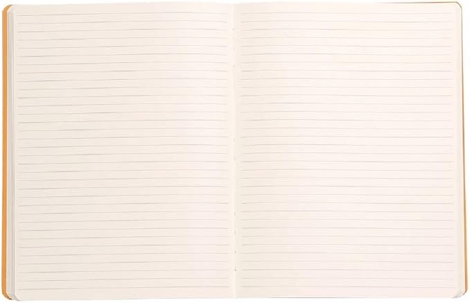 Rhodia Rhodiarama SoftCover Notebook - 80 Lined Sheets - 9 3/4 x 7 1/2 - Turquoise Cover (117507C)