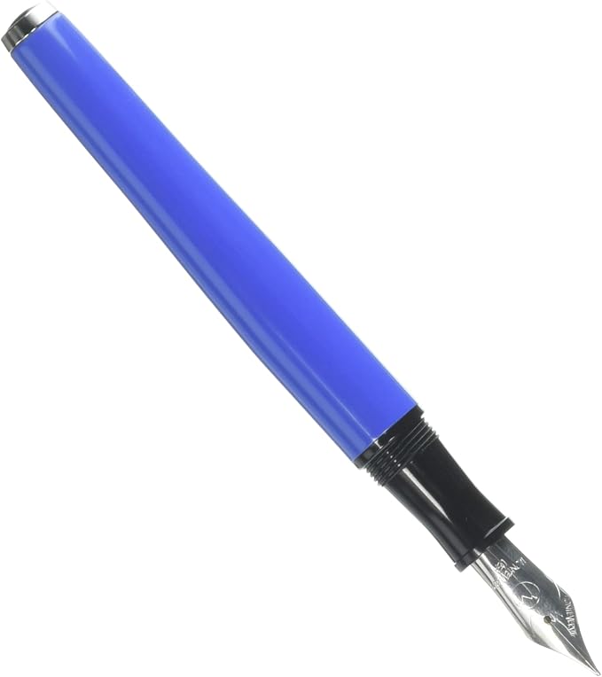 Monteverde USA Aldo Domani Italia Fountain Pen Exotic Blue - Fine Nib - Luxury Writing Pen - Italian Design - JoWo Stainless Steel Nib - Smooth Ink Flow - Refillable - Gift Box Included