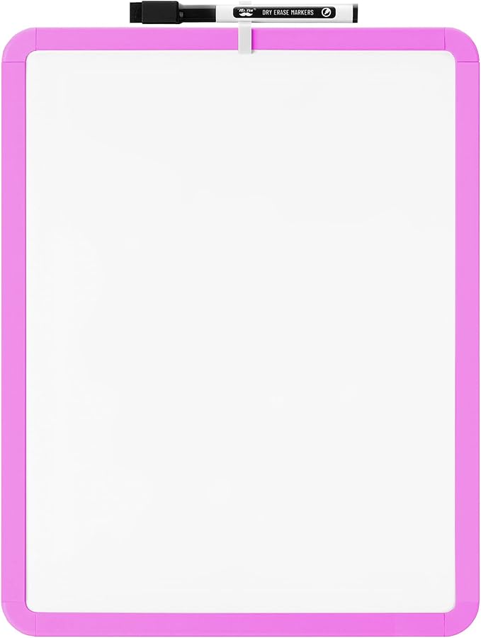Mr. Pen- Dry Erase Board, 14” x 11” with a Black Dry Erase Marker, Small Mini White Board for Students