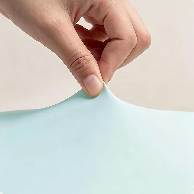 Carwales Auto Lumbar Support Pillow Cooling for Summer Slim Soft Latex Lower Back Support Cushion for Car Seat Office Nap Pillow Chair Recliner Pressure Relief Latex Memory Light Blue