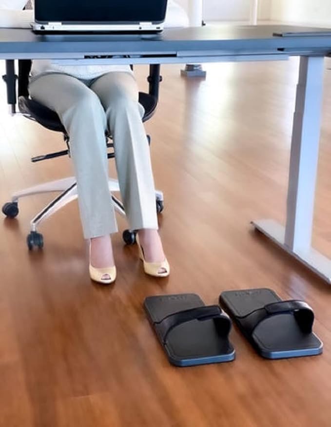 PedMats-Individualized, Portable Pair of Anti-Fatigue Mats for Standing Desk, Thick and Ergonomically Cushioned Support, Compact, Easy to Move, Easy to Slide the Mats and Glide in a Chair