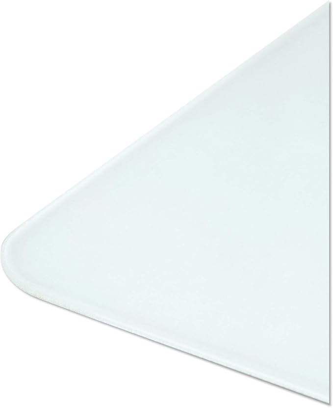 U Brands Cubicle Glass Dry Erase Board, 12 x 12, White Surface