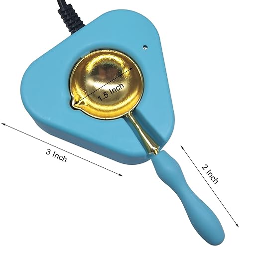 Wax Seal Warmer Wax Seal Kit with Spoon and Tweezers, Great Tool for Melting Sealing Beads (Electric Wax Seal Warmer)