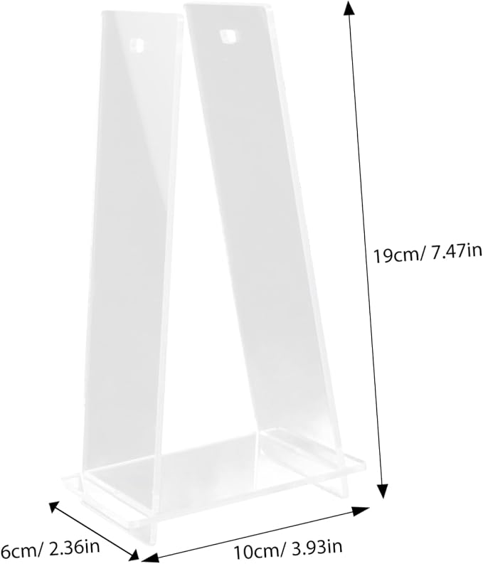 Generic Acrylic Desk Calendar Holder Minimalist Display Rack for Office and Home Sturdy Flip Calendar Stand for Stylish Organization for Kitchen and Shops