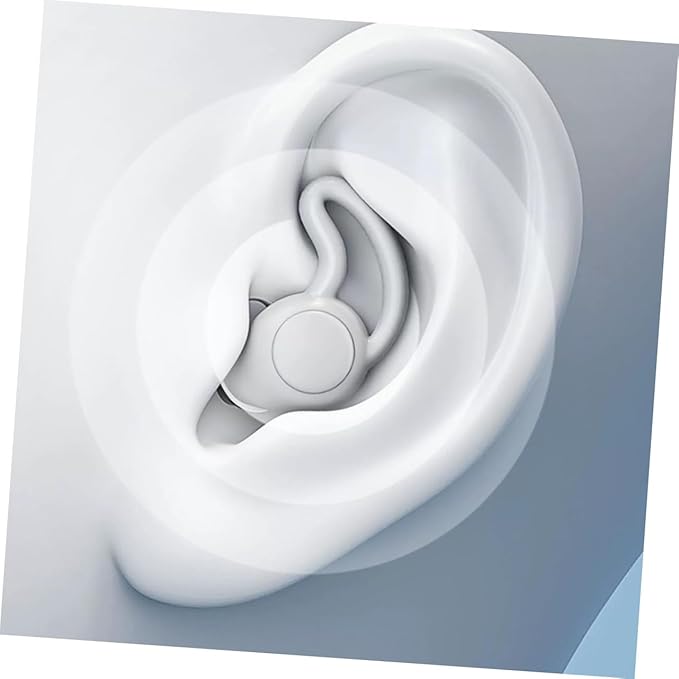 2pcs Noise Cancelling Soft Silicone Noise Blocking Sleep for Work Study Travel Pressure Relief for Adults Lightweight Portable Design for Quiet Rest and Focus