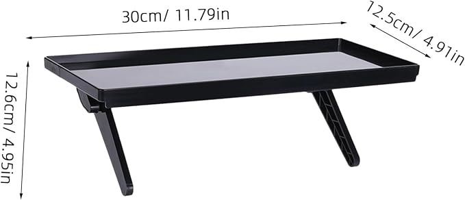 ABOOFAN Multifunctional Monitor Shelf Adjustable Height Black Metal Desktop Organizer for Computer and TV Screens Office and Home Use