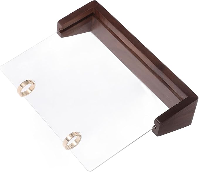 ARTIBETTER 1set Wooden Base Table Calendar Stand Portable Calendar Rack for Home Assembly and Stylish Design for Desk Decor