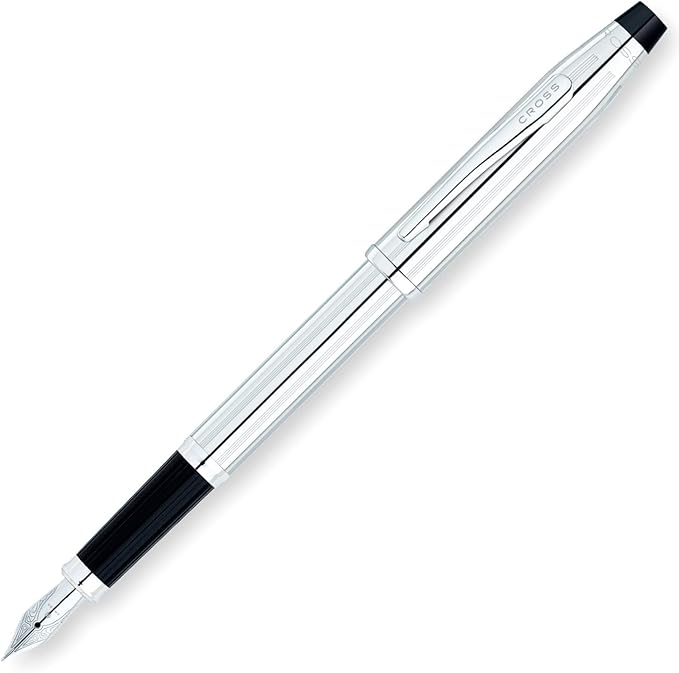 Cross Century II Lustrous Chrome Fountain (F) Steel Nib