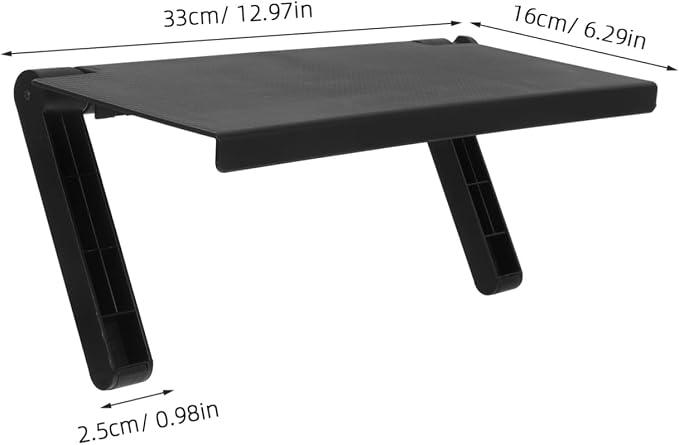 Happyyami Computer Monitor Shelf No-Drill Installation Multi-Functional Storage for Routers Remotes and More Space-Saving Tv Screen Top Organizer Stylish Design for Home Decor