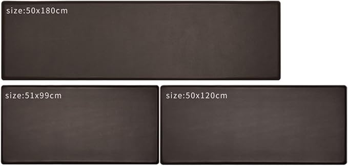 VXHCS 7/10" Extra Thick Anti Fatigue mats for Kitchen Floor, 20"x39" Standing Desk Mat Ergonomic Waterproof Mat, for Home, Office, Laundry, Black