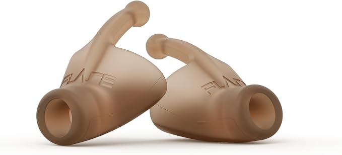 Flare Audio Calmer | Noise Reducing Ear Plugs Alternative | Silicone Reusable Ear Plugs for Noise Sensitivity, Focus and Travel | Ear Plugs for Noise Reduction (Standard, Medium Dark)
