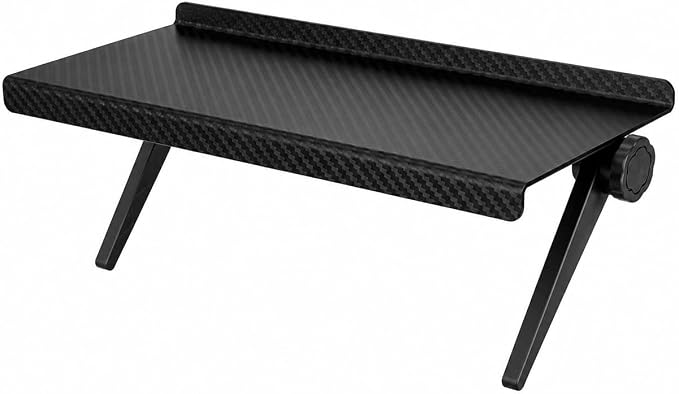 Adjustable TV Screen Top Shelf, 1 Pack Monitor Top Storage Rack for Computer Screen, Router, Media Box, Speaker, Remote Control and Home Office Organizer (10.25 * 4.33 in)