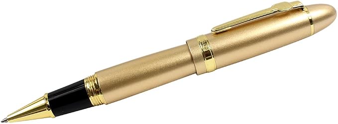 Jinhao 159 Liquid Ink Rollerball Pens Gold Trim Heavy Pen 3 Pieces in 3 Colors(0.7 mm)