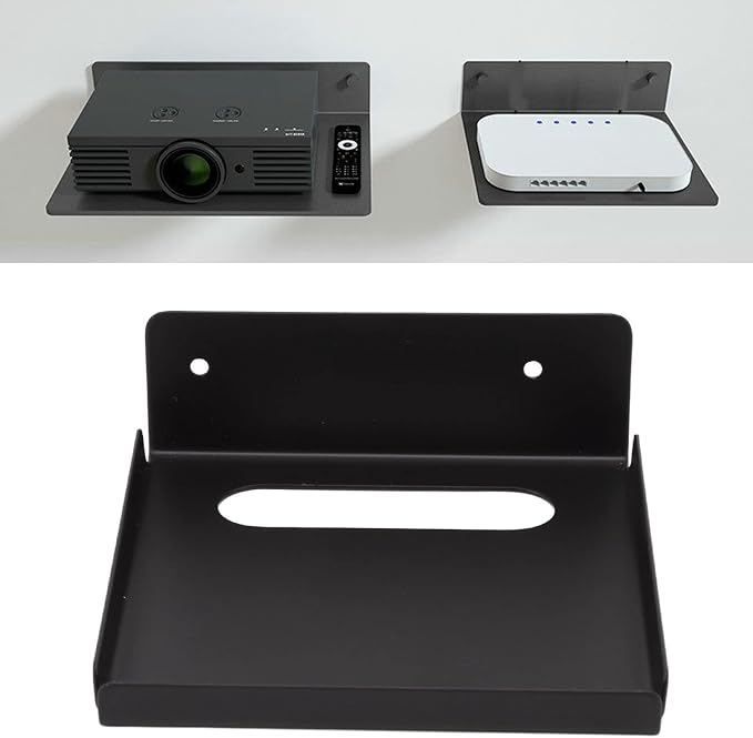 TV Top Screen Shelf Adjustable Computer Monitor Shelf Storage,Computer Monitor Mount Organizer Screen Top Shelf Mount Office Desk Storage Organizer Rack for Streaming Devices