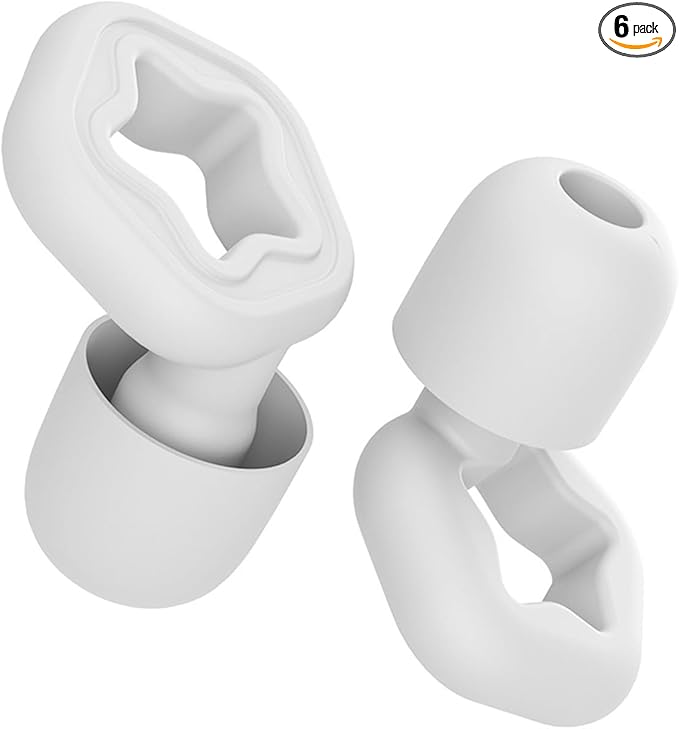 Ear Plugs for Sleeping Noise Cancelling,3 Pairs Reusable Hearing Protection Soft Silicone Ear Plugs for Noise Reduction,Shooting Ear Plugs for Travel Concerts Work Snoring Focus