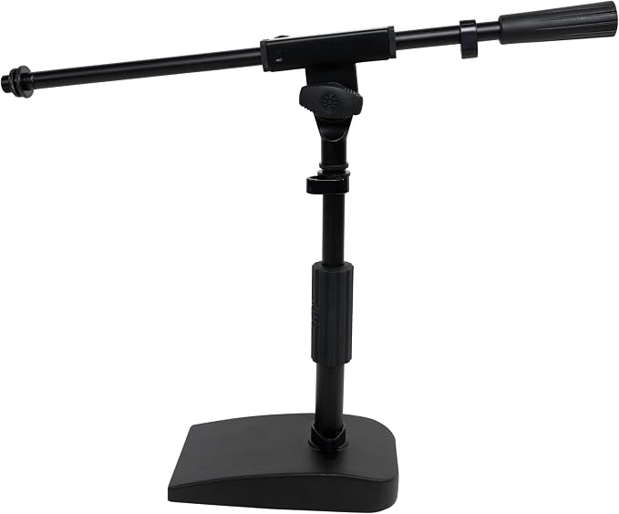 Shure by Gator Compact, Low Profile Mic Stand with Single-Section Boom; (SH-DESKTOP2)