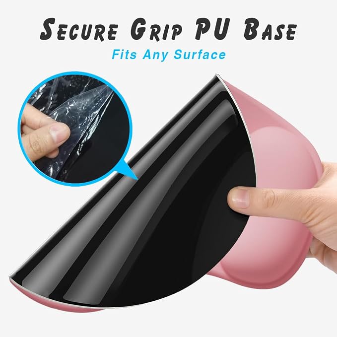 Office Mousepad with Gel Wrist Support - Ergonomic Gaming Desktop Mouse Pad Wrist Rest - Design Gamepad Mat Rubber Base for Laptop Computer -Silicone Non-Slip Special-Textured Surface (04SageGreen)