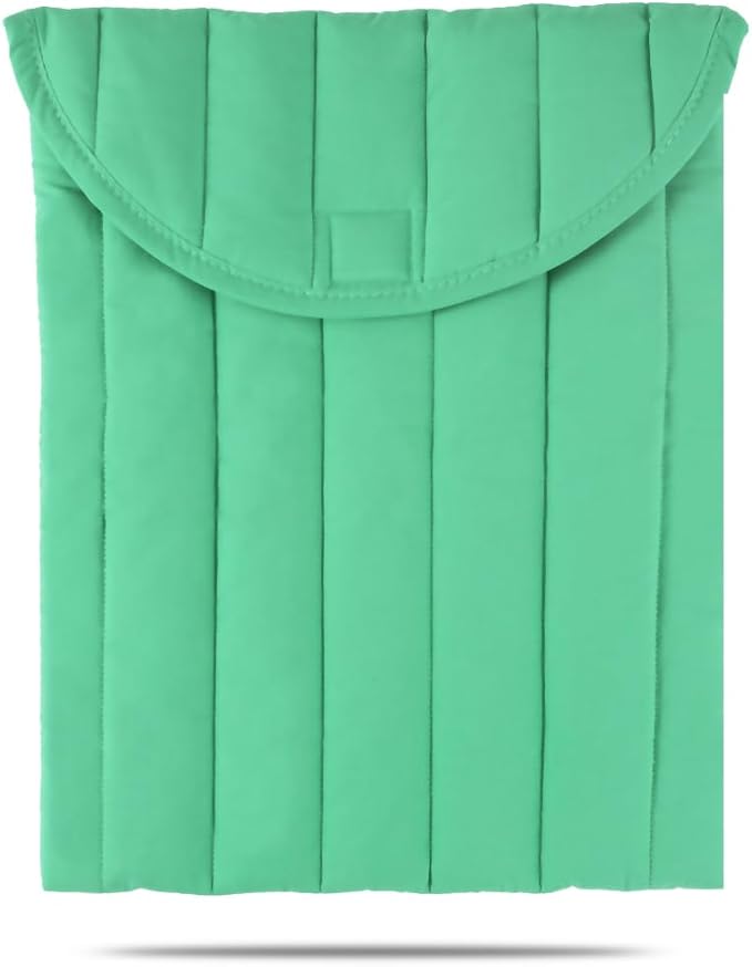 Puffy Laptop Sleeve 11-12 Inch Light Green, Protective Carrying Case for Men and Women, Cute Case Bag Compatible with 11 and 12 Inch Laptops, 10.9" Ipad 10, 10.2" Ipad 7 8 9 in Cover