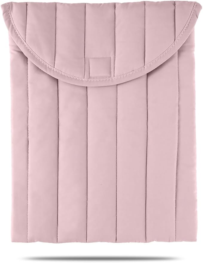 Puffy Laptop Sleeve 15-16 Inch Lilac Pink, Protective Carrying Case for Men and Women, Cute Case Bag Compatible with 15 Inch and 16 Inch Laptops, for MacBook Air M2 M1, Asus/Dell Xps/Lenovo in Cover