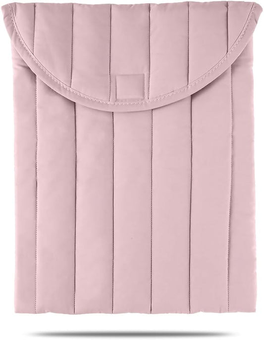 Puffy Laptop Sleeve 15-16 Inch Lilac Pink, Protective Carrying Case for Men and Women, Cute Case Bag Compatible with 15 Inch and 16 Inch Laptops, for MacBook Air M2 M1, Asus/Dell Xps/Lenovo in Cover