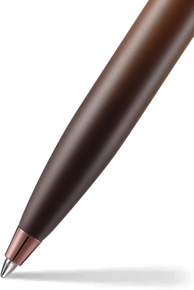 Sheaffer 100 9374 Coffee Edition Matt Brown Pen with Regal Brown PVD Signature Gold Trims (Ballpoint)