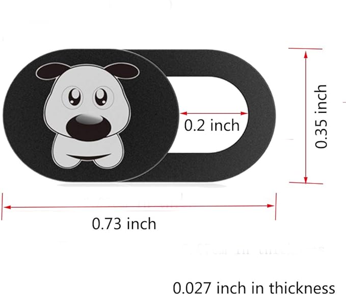 Cute Webcam Cover Slide Ultra Thin 0.027in Web Camera Lens Shutter for Laptop/iPhone/iPad/Smartphone- Protection Against Surveillance(3Pack)