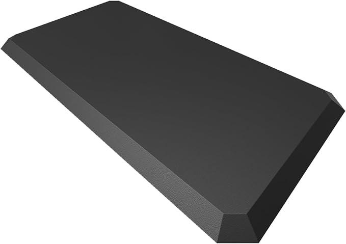 4/5 Inch Kitchen Mat Cushioned Anti Fatigue Rug Standing Desk Mats (Black) | High-density foam paired with wear-resistant leather surface, designed specifically for long-lasting comfort.