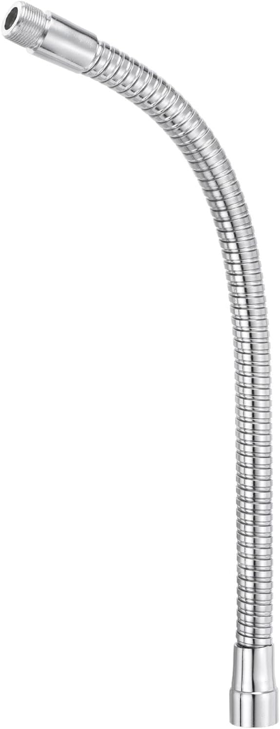 PATIKIL 13" Microphone Gooseneck, 5/8"-27 Thread Metal Universal Hose Flexible Arm Gooseneck Tube Extension for Multifunction DIY, Silver Tone