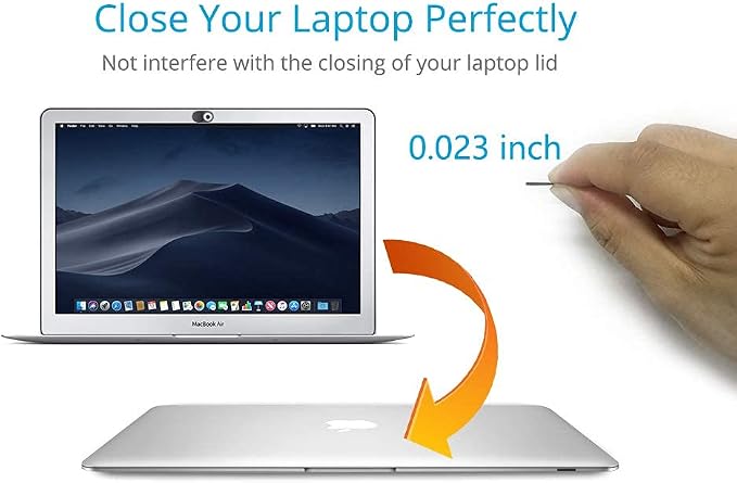 CloudValley Upgrade Magnetic Webcam Cover, [2-Pack] 0.023 inch Metal Camera Cover Slide for Mac, iPad, MacBook Pro, MacBook Air, Laptops, PC/Computer, Tablets, Web Blocker Protect Your Privacy