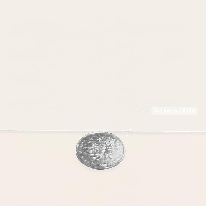 Leather Desk Mat,1.8mm Thick,16x60 Inch Desk Cover,Desk Protector Mat,Dresser Cover Top,Faux Leather Table Cover,Side Table Cover,Office Desk Cover,Office Table Cover(White+White,16x60)