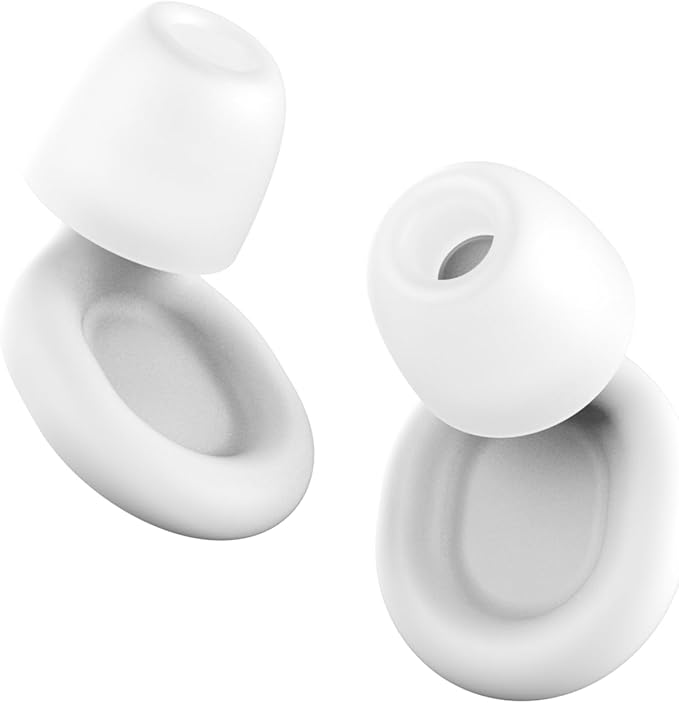 Soundary Ear Plugs for Sleep, Noise Cancelling Earplugs for Side Sleepers, Ultra-Soft, Pain-Free, Stay Put All Night, 26dB (SNR) Noise Reduction Earbuds for Focus,Travel,Tinnitus Relief & Ringing Ears