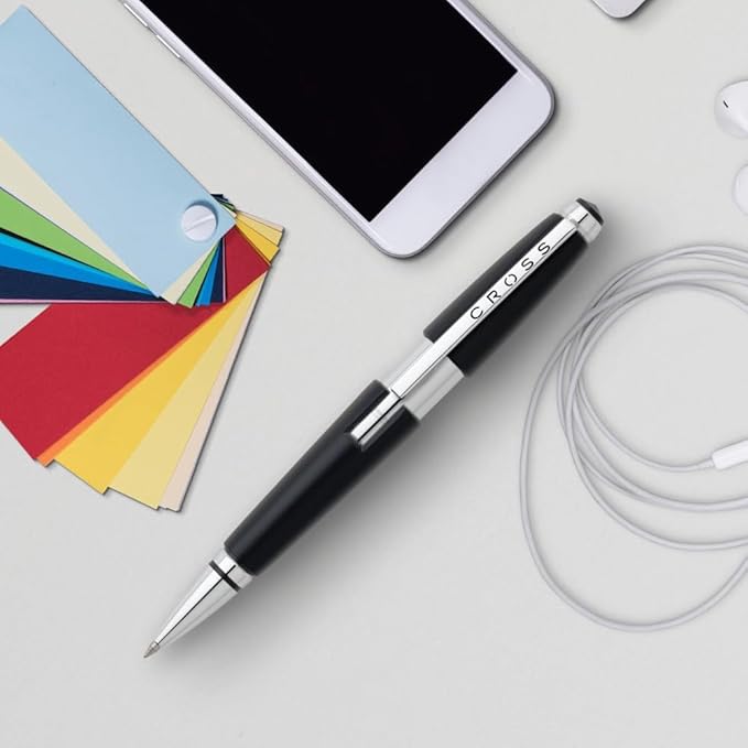 Cross Edge Jet Black Rollerball Pen - AT0555-2