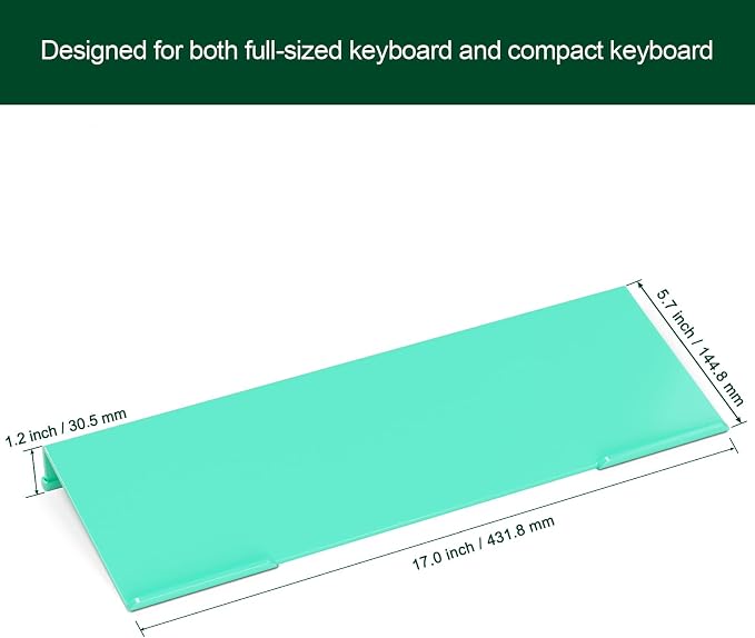 Computer Keyboard Stand Holder - Ergonomic Acrylic Keyboard Stand for Desktop Comfortable Keyboard Tray Riser with Silicone Anti-Slip Strip for Home School Office Desk Accessory, Green